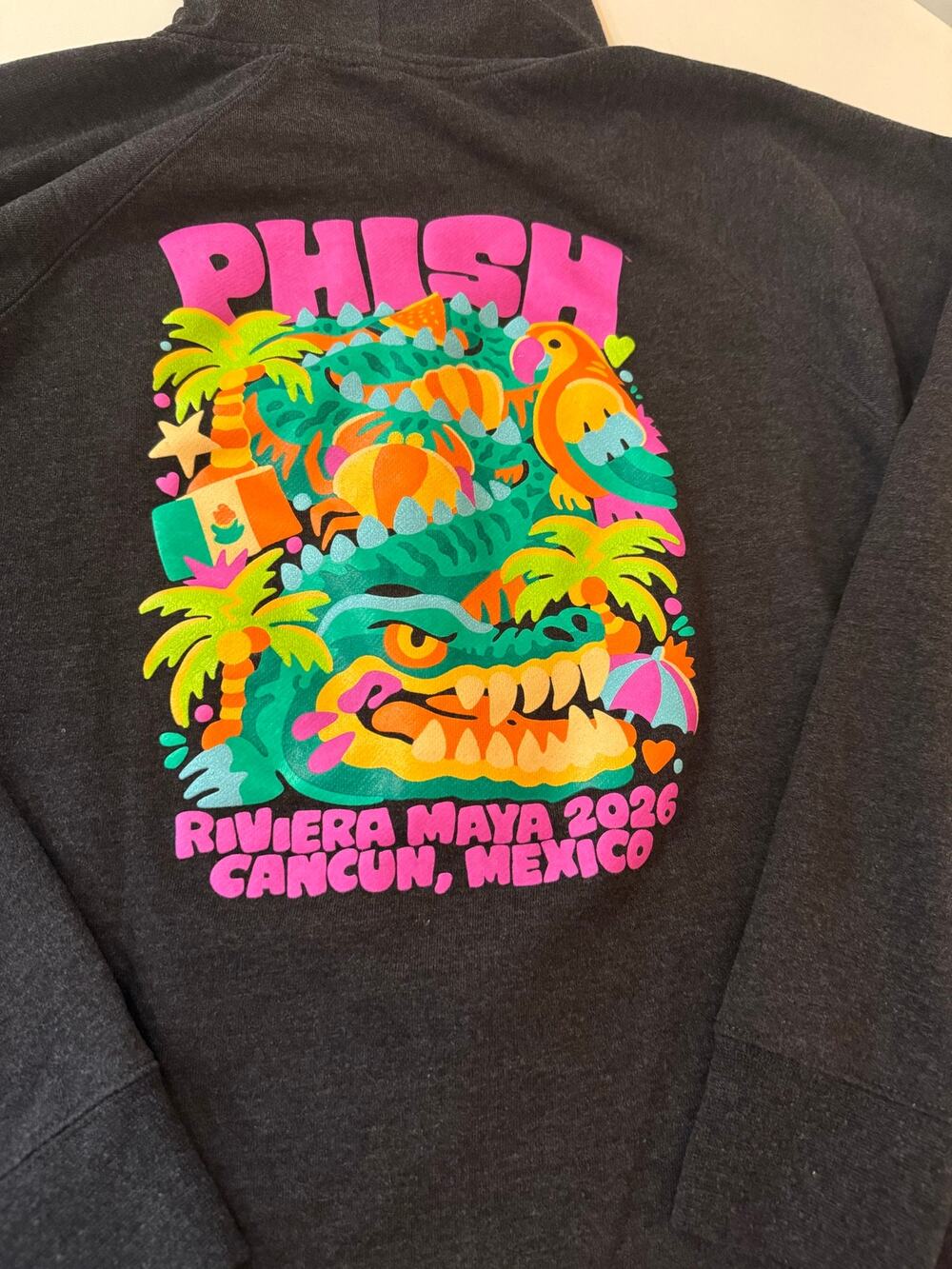 Phish Zip Up Hoodie Riviera Maya Cancun 2026 Small